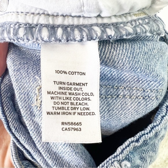 BP HIGH WAIST LIGHT WASH HIGH RISE DENIM DISTRESSED JEANS WOMENS SZ 24 - Picture 3 of 4